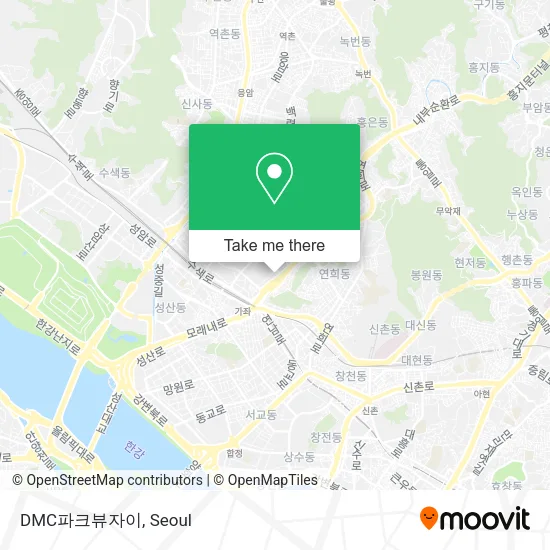 DMC파크뷰자이 map