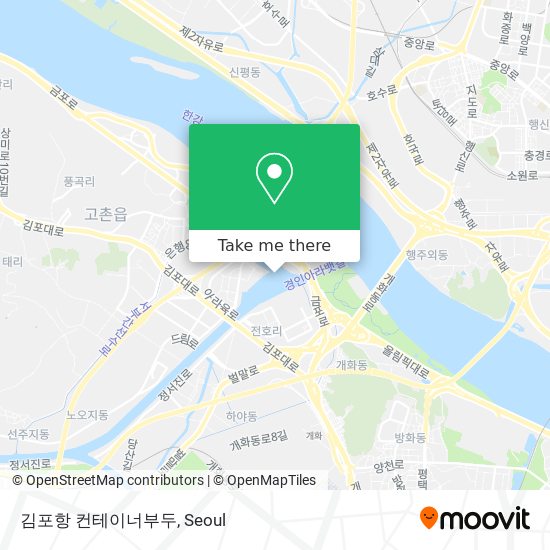 김포항 컨테이너부두 map