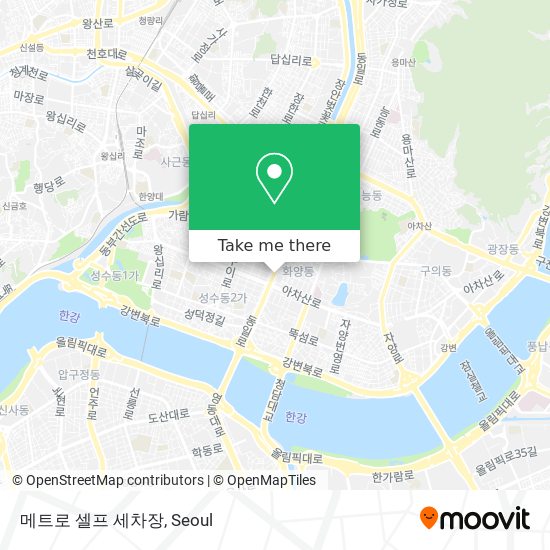 메트로 셀프 세차장 map