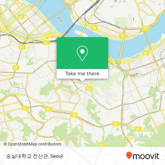 숭실대학교 전산관 map