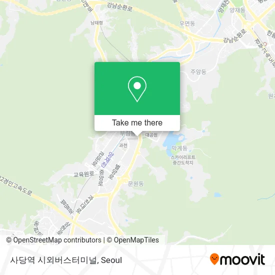 사당역 시외버스터미널 map