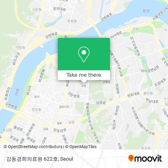 강동경희의료원 622호 map