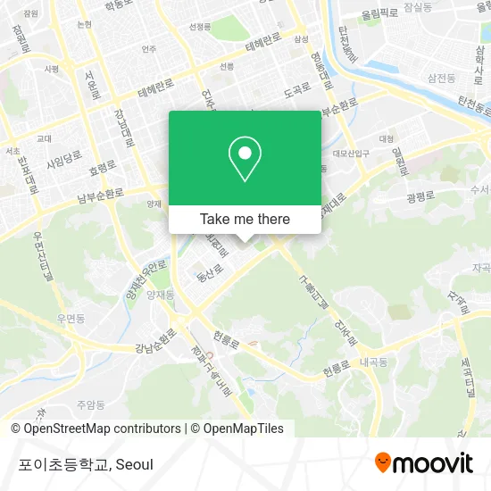 포이초등학교 map