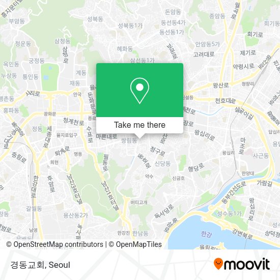 경동교회 map