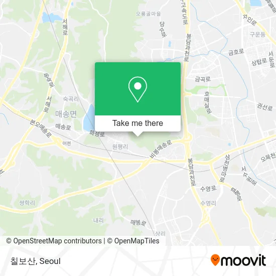 칠보산 map