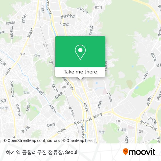 하계역 공항리무진 정류장 map