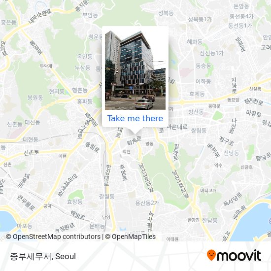 중부세무서 map