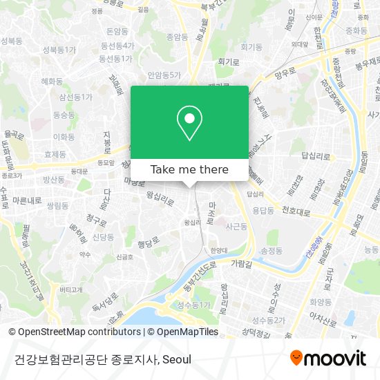 건강보험관리공단 종로지사 map