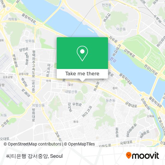 씨티은행 강서중앙 map