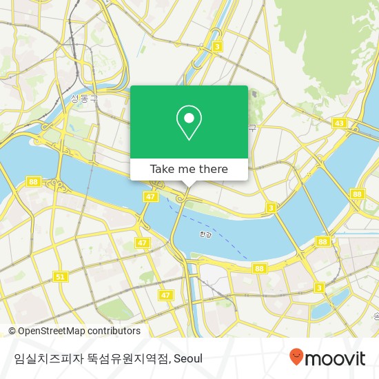 임실치즈피자 뚝섬유원지역점 map