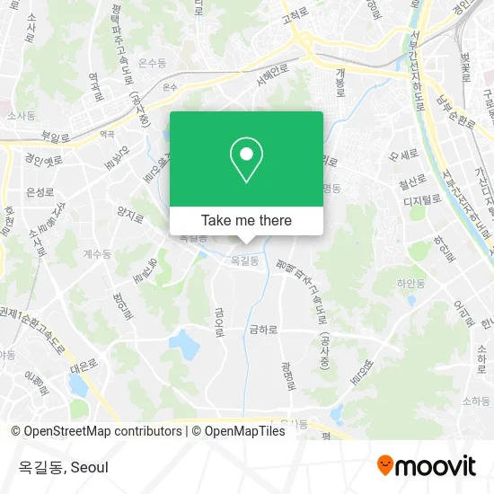 옥길동 map