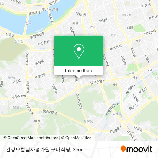 건강보험심사평가원 구내식당 map