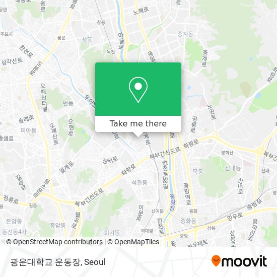 광운대학교 운동장 map