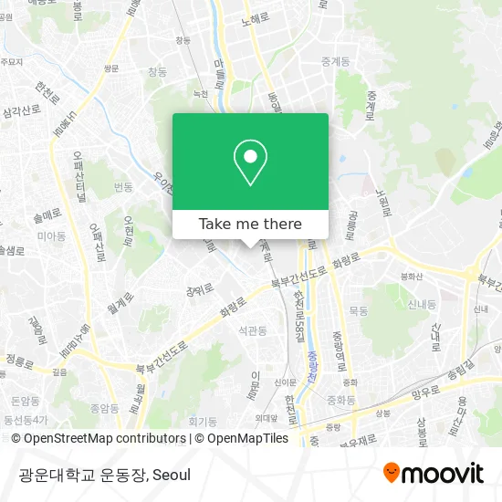 광운대학교 운동장 map