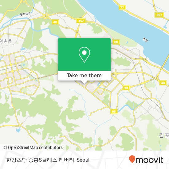 한강초당 중흥S클래스 리버티 map