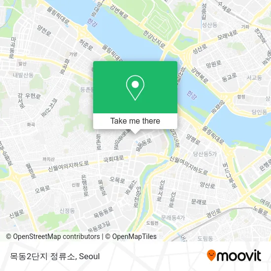 목동2단지 정류소 map