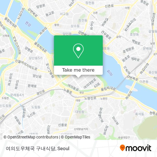 여의도우체국 구내식당 map