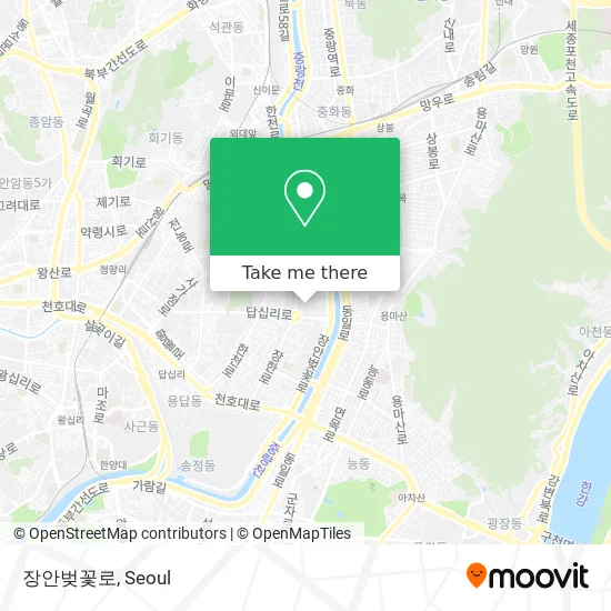 장안벚꽃로 map