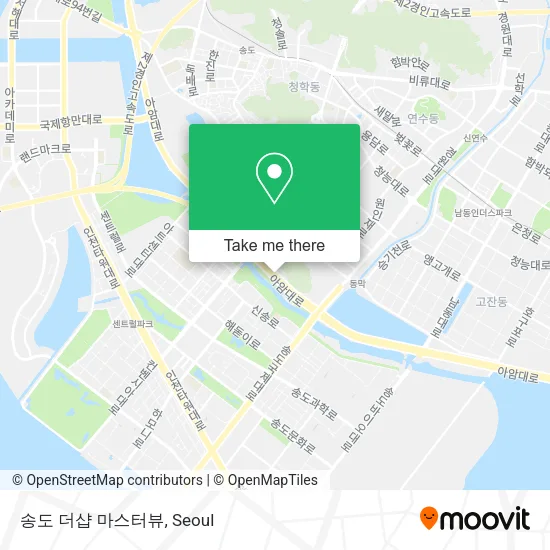 송도 더샵 마스터뷰 map