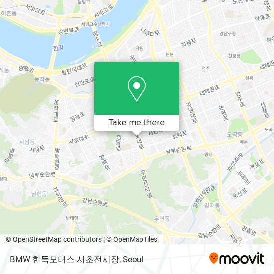 BMW 한독모터스 서초전시장 map