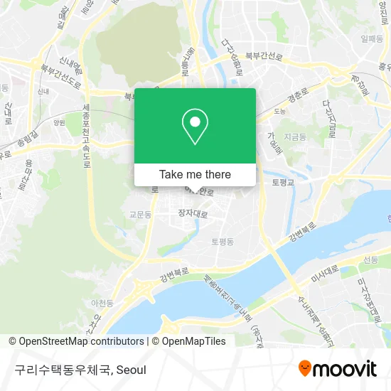 구리수택동우체국 map