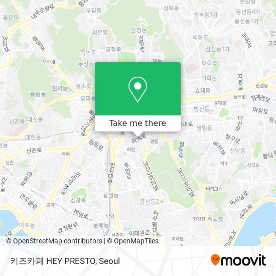 키즈카페 HEY PRESTO map