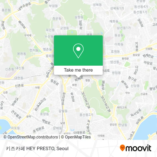키즈카페 HEY PRESTO map