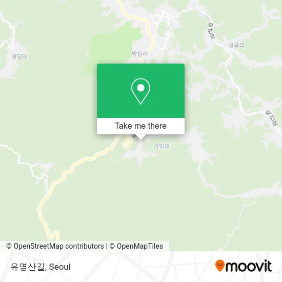 유명산길 map