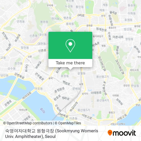 숙명여자대학교 원형극장 (Sookmyung Women's Univ. Amphitheater) map