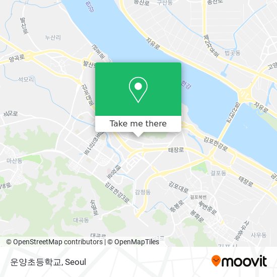 운양초등학교 map