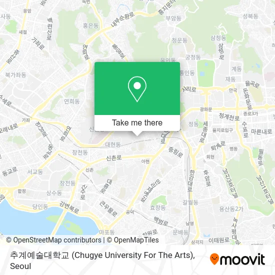 추계예술대학교 (Chugye University For The Arts) map