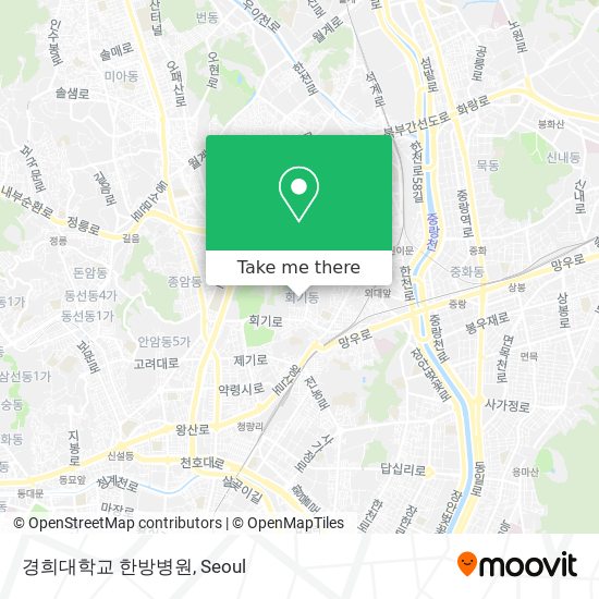 경희대학교 한방병원 map