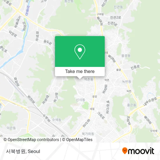서북병원 map