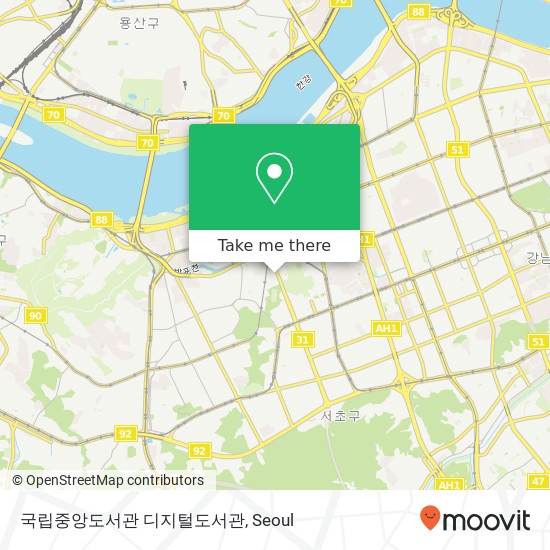 국립중앙도서관 디지털도서관 map