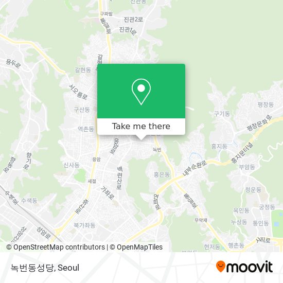 녹번동성당 map