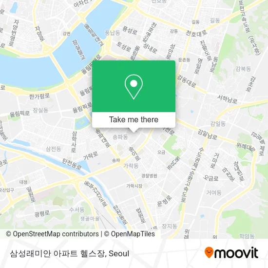 삼성래미안 아파트 헬스장 map