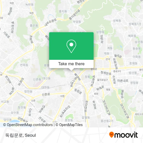 독립문로 map