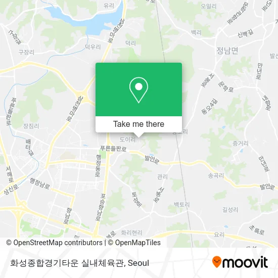 화성종합경기타운 실내체육관 map