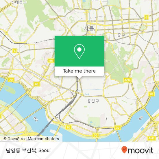 남영동 부산복 map