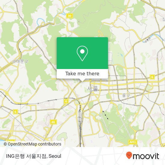 ING은행 서울지점 map