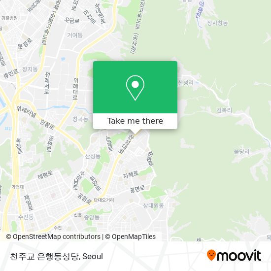 천주교 은행동성당 map