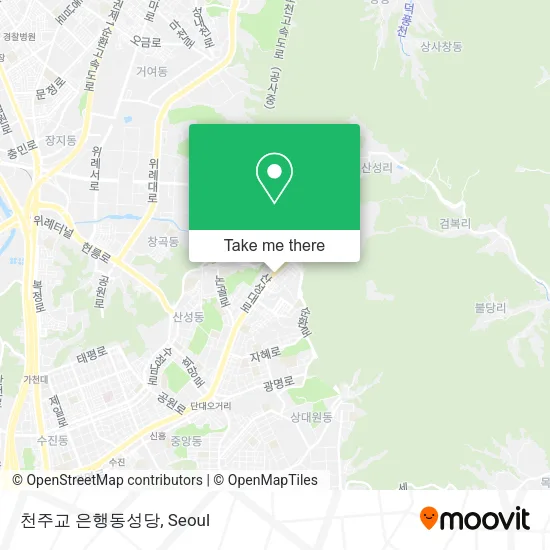 천주교 은행동성당 map