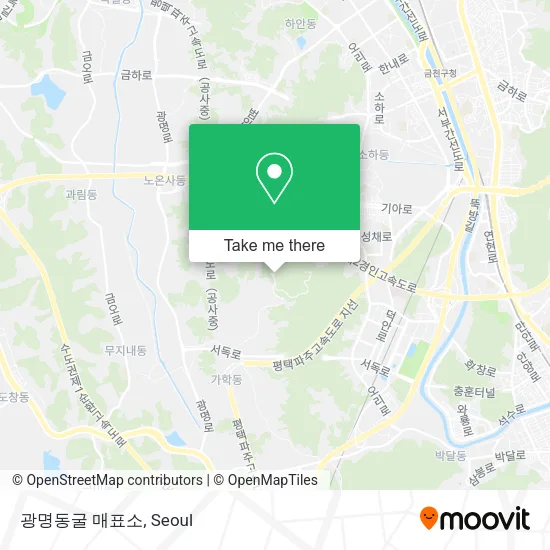 광명동굴 매표소 map