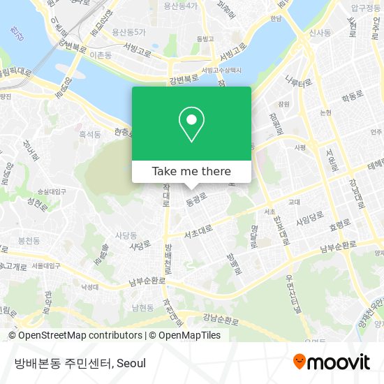 방배본동 주민센터 map