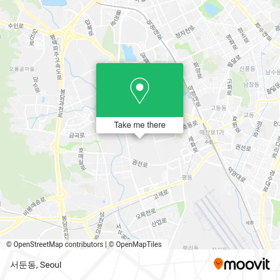 서둔동 map