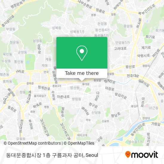 동대문종합시장 1층 구름과자 공터 map