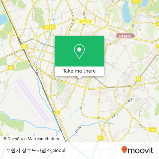 수원시 상수도사업소 map