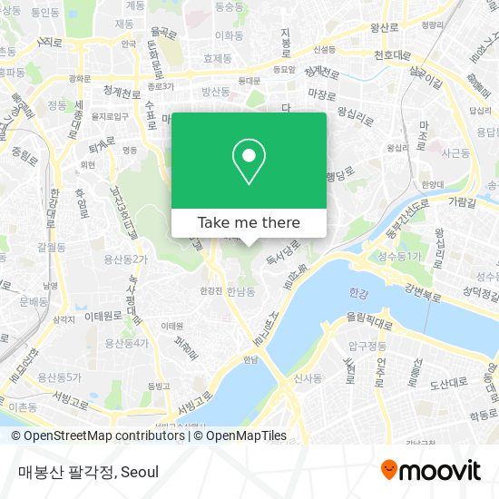 매봉산 팔각정 map