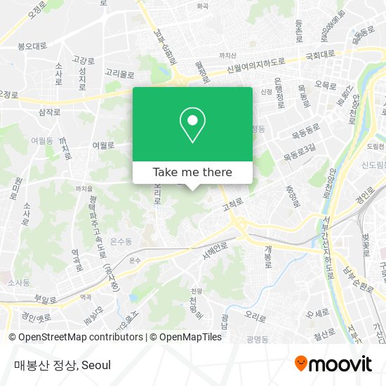 매봉산 정상 map