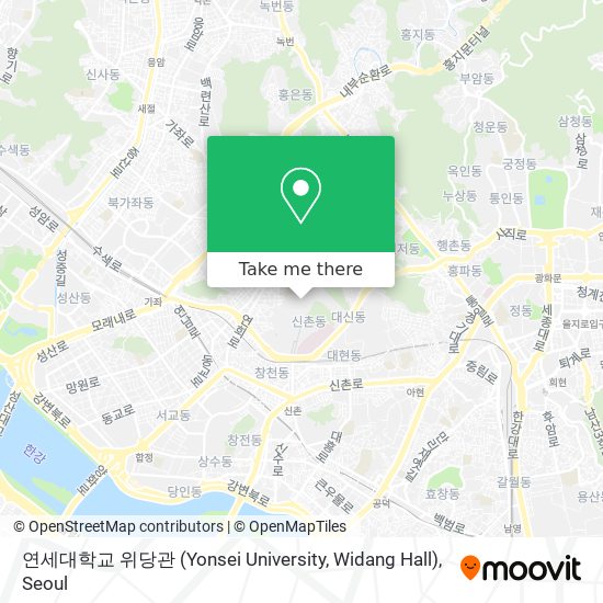 연세대학교 위당관 (Yonsei University, Widang Hall) map